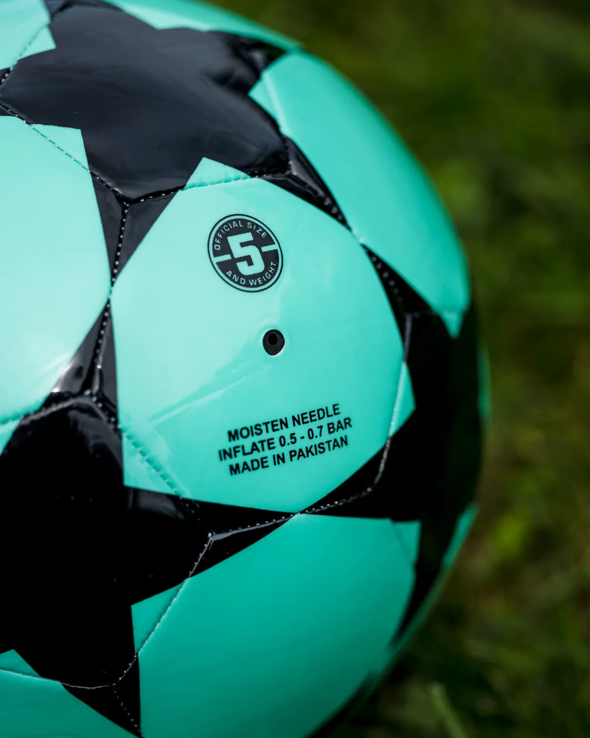 All-Star Official Soccer Ball (Mint/Black) - Image 4