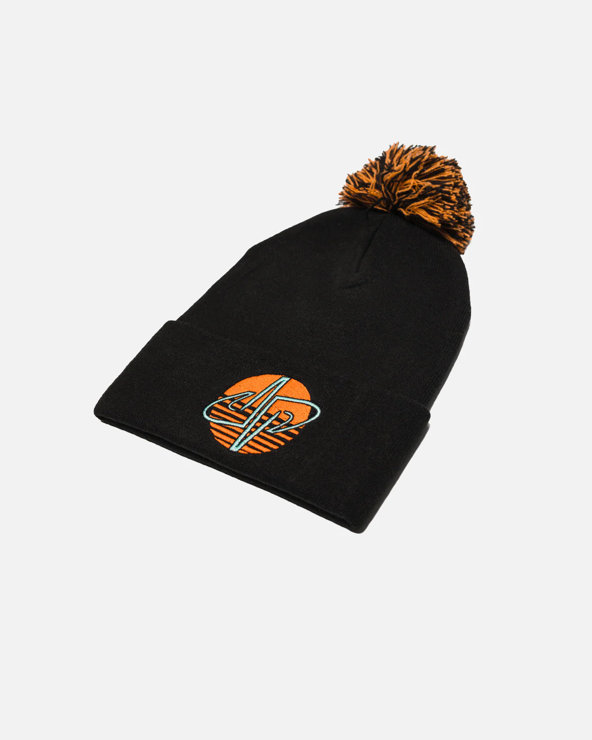 Stylin Logo Pom Beanie (Black) - Image 3