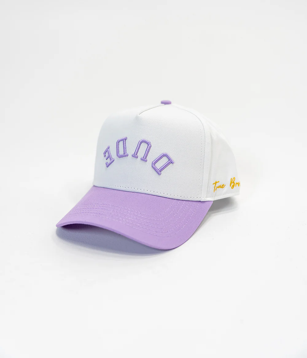 The DUDE Hat - White/Purple - Image 8